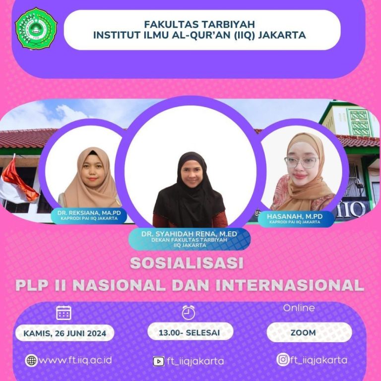 Sosialisasi Pelaksanaan PLP II Fakultas Tarbiyah, Berikan Penguatan Motivasi Kepada Mahasiswa