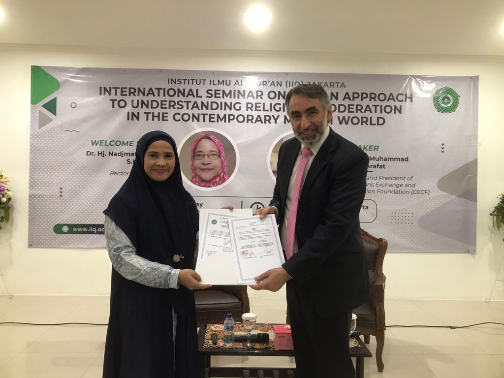 Prodi PAI IIQ Jakarta Melakukan MOU dan MOA dengan Lembaga Internasional The Civilization Exchange And Cooperation Foundation (CECF)