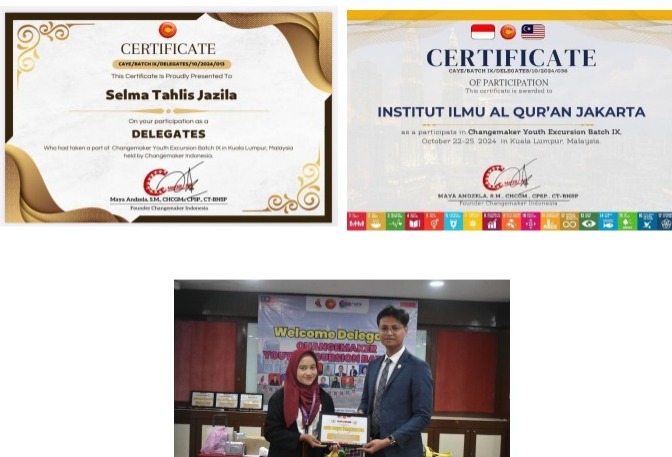 Mahasiswa PAI IIQ Jakarta Raih 2nd Best Presenter di Forum Internasional Malaysia